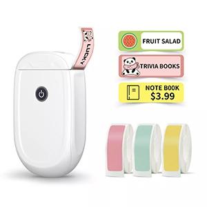 Bluetooth Pocket Portable Label Printer Thermal Label Printer Fast Printing Home Office Use