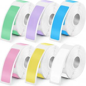 Label Maker Tape Refill P12 P15 P11 Waterproof Sticker Printer Self-Adhesive Replacement Continuous Roll Paper 0.59in*170in/Roll - 副本