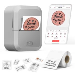 Marklife X2 Mini Portable Thermal Printer for Non-Ink RFID Label Printer for Mobile Phones Computers Thermal Paper Stock