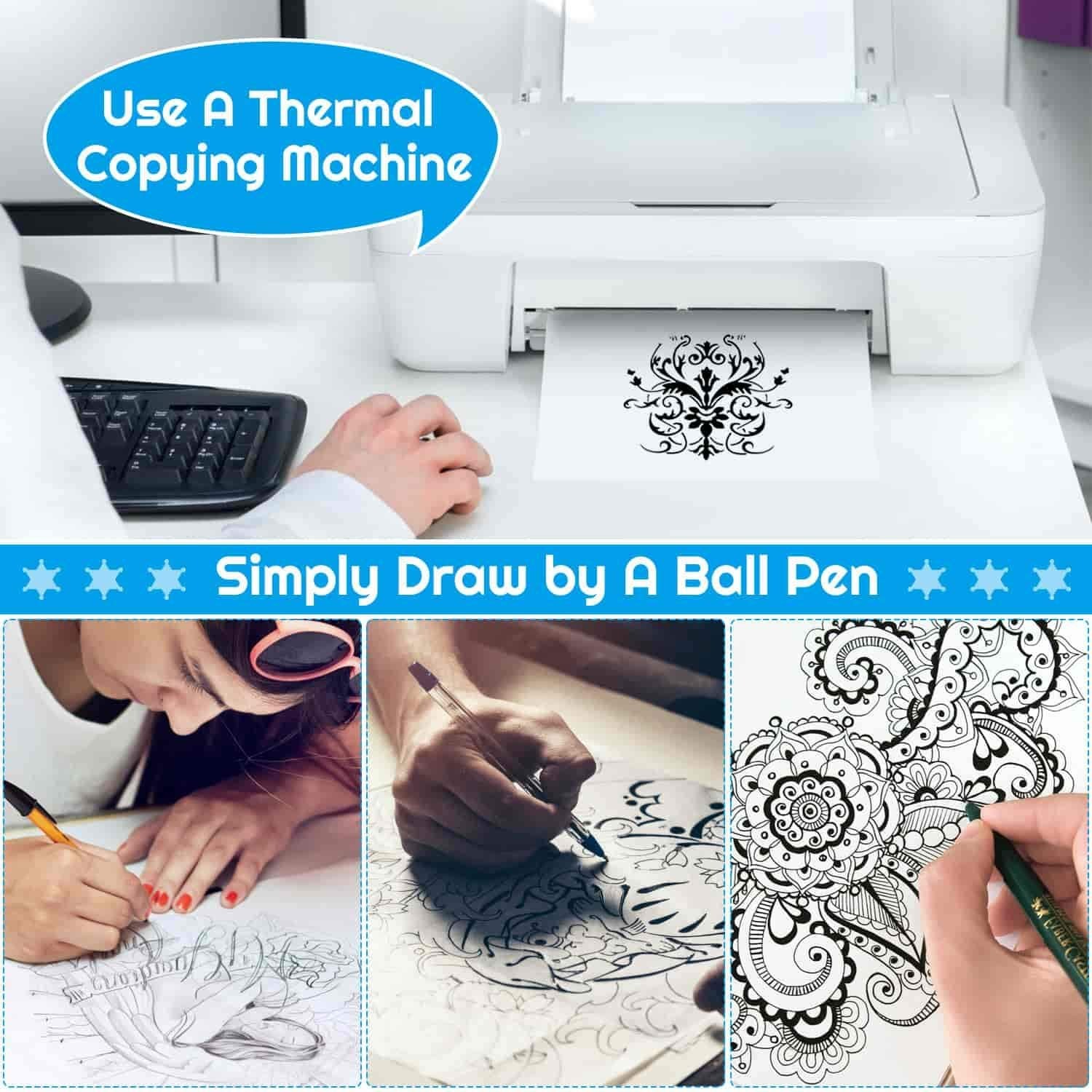 How to use tattoo transfer paper for tattoos with Photos. With or without a  thermal copier