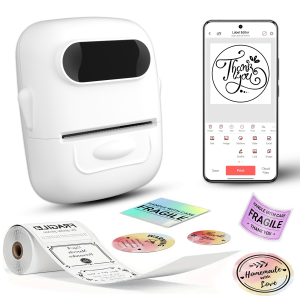 50mm Portable Barcode Printer Thermal Label Printer Smart 2 Inch Mini Sticker Printer