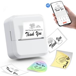 Marklife S2 photo receipt label printer 2 inch inkless thermal printer for home office stores
